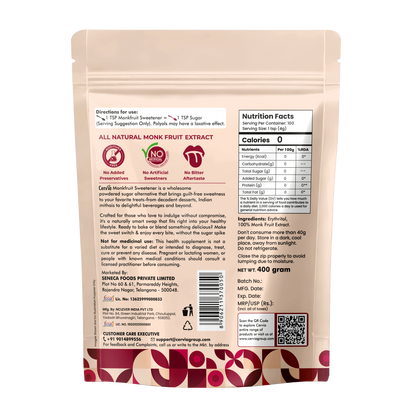 Monk Fruit Sweetener 400gm