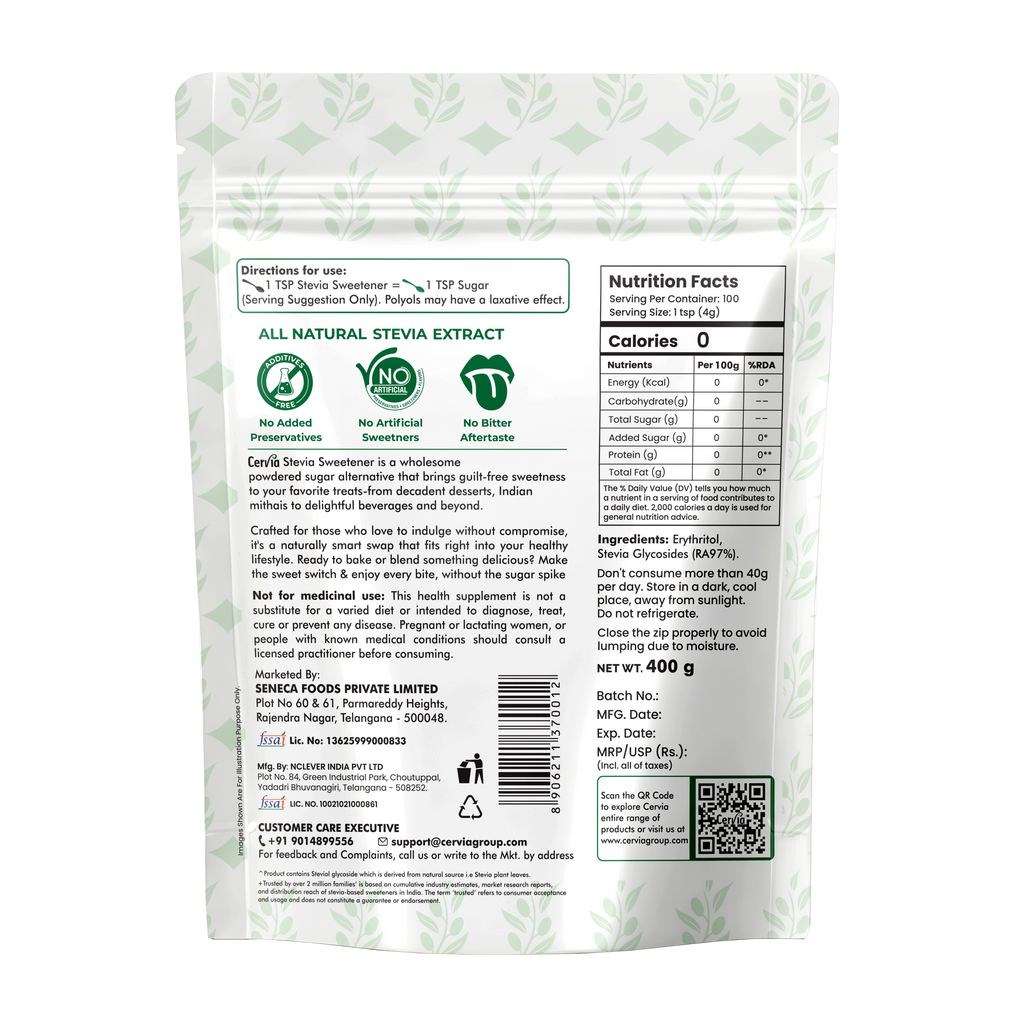 Cervia Stevia Fruit Powder 400gm